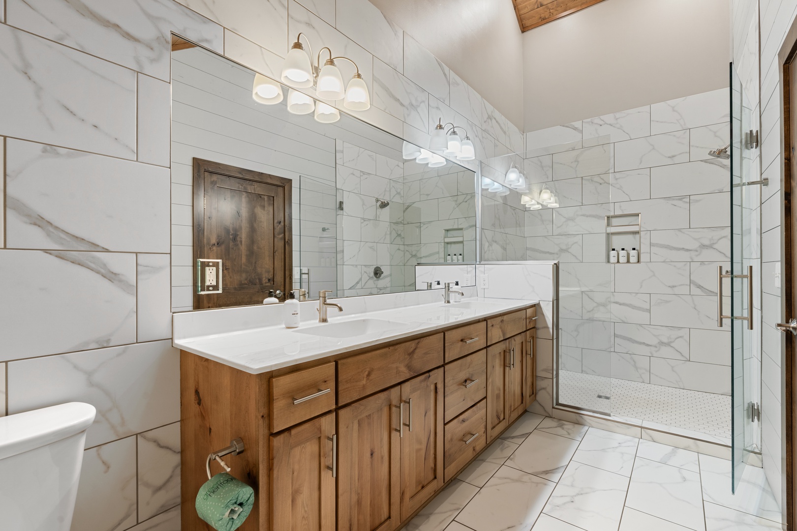 Primary Bathroom  - Dual sinks and walk in shower