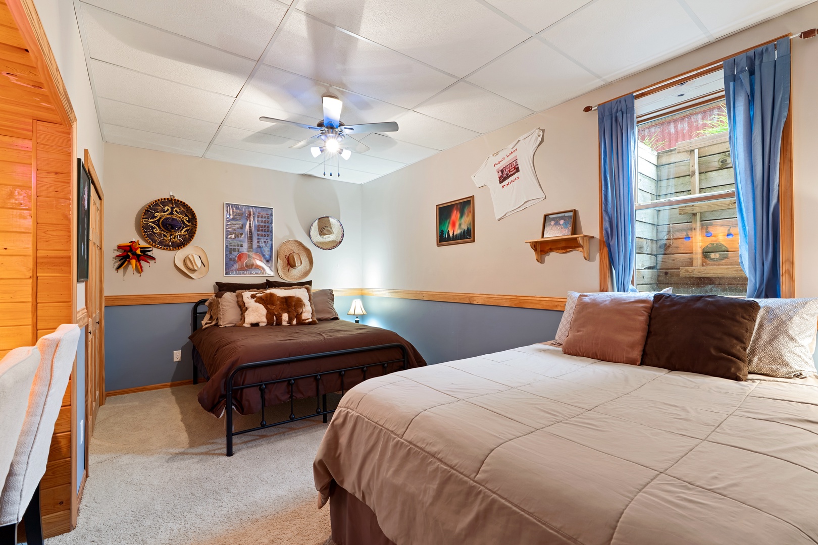 Lower Level Bedroom with two queen beds