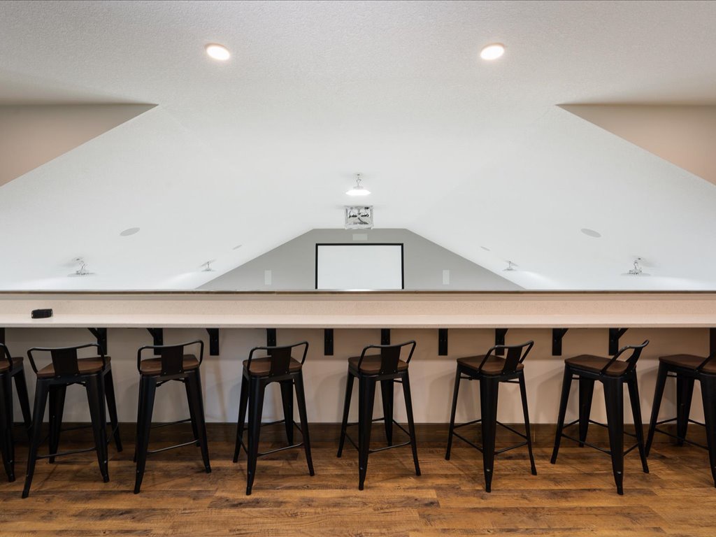 Upper Level Wet Bar with Projector and Surround Sound