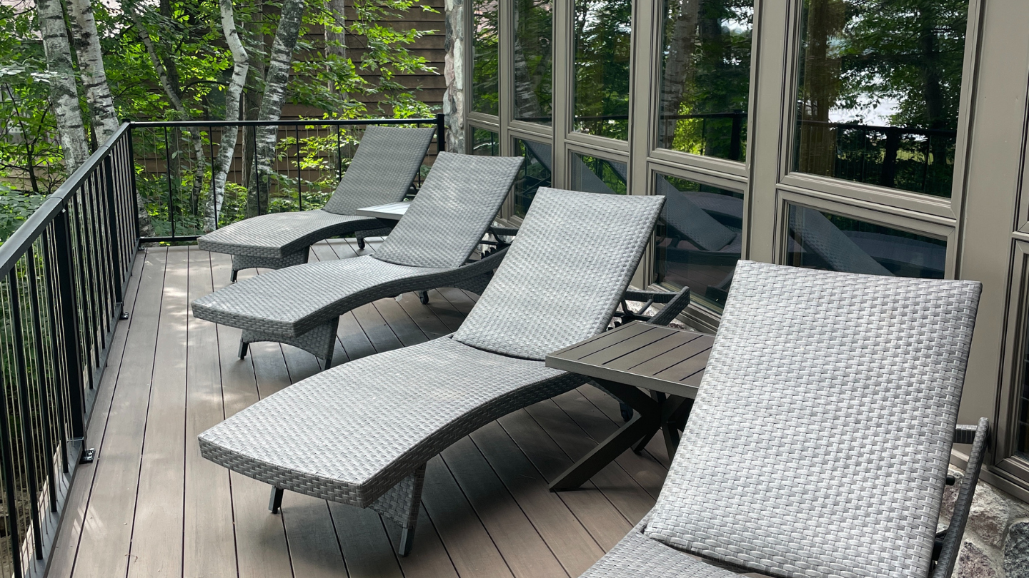 Deck lounge chairs