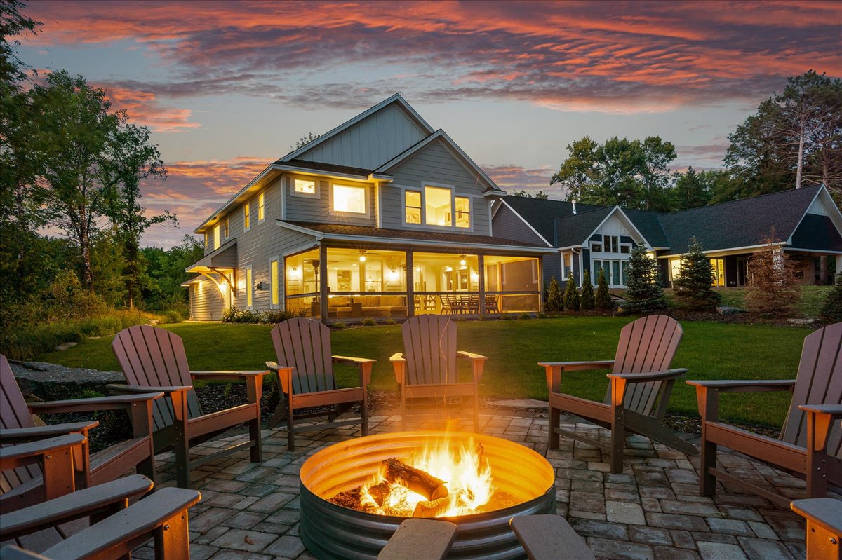 Fire pit twilight