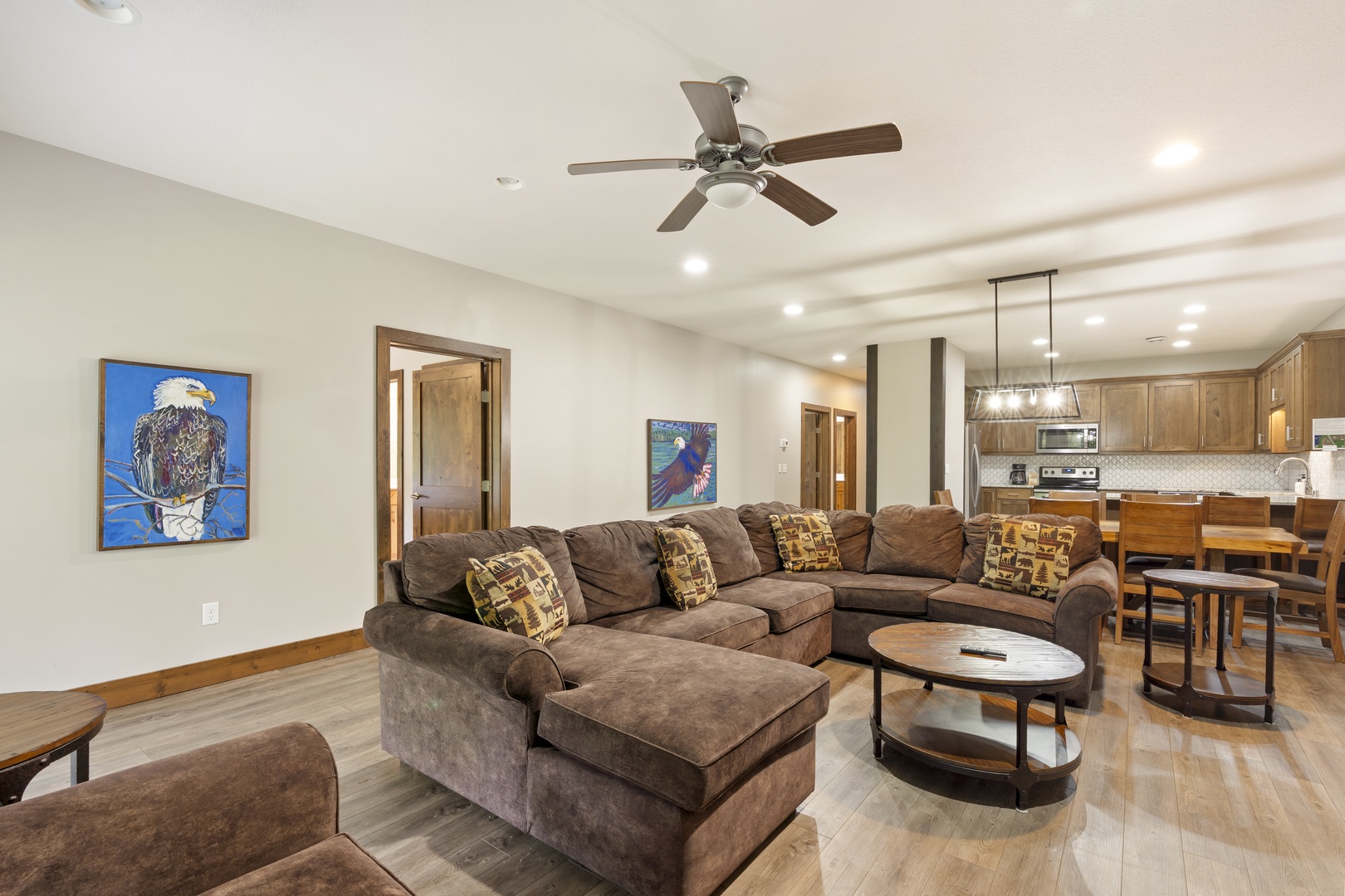 Living room with Twin and Full sofa Sleepers