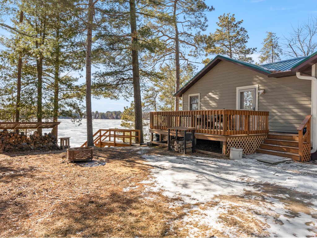 Exterior view with fire pit area