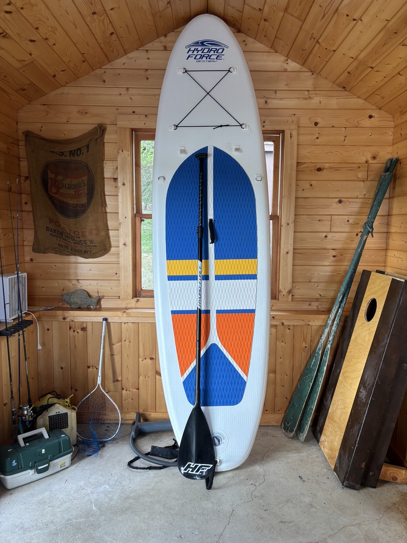 Paddle Board and Corn hole