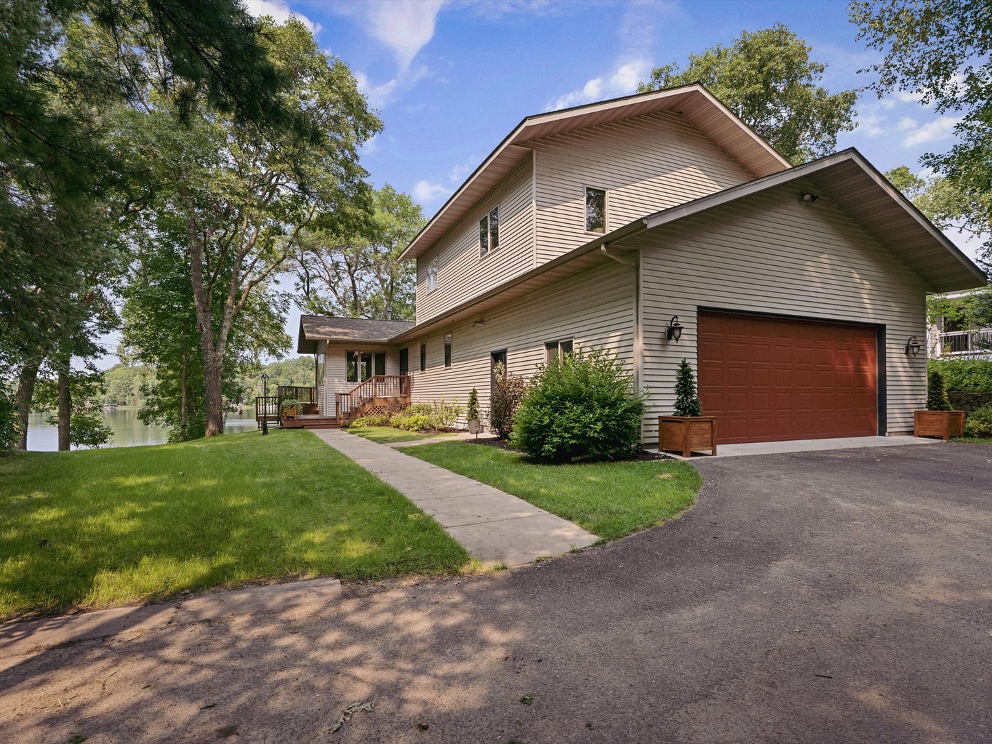 Front entrance, walkway & parking.