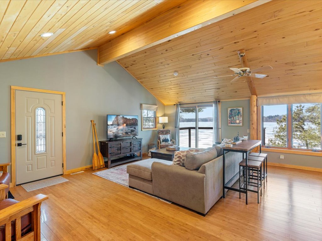 Lakeside living room area
