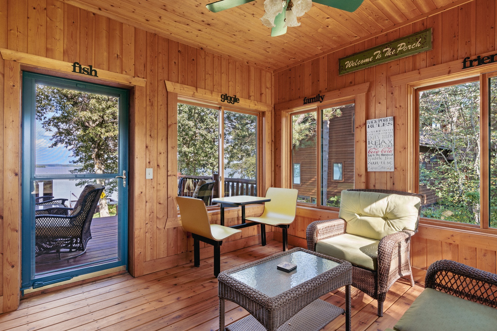 3 Seasons Porch off the Kitchen