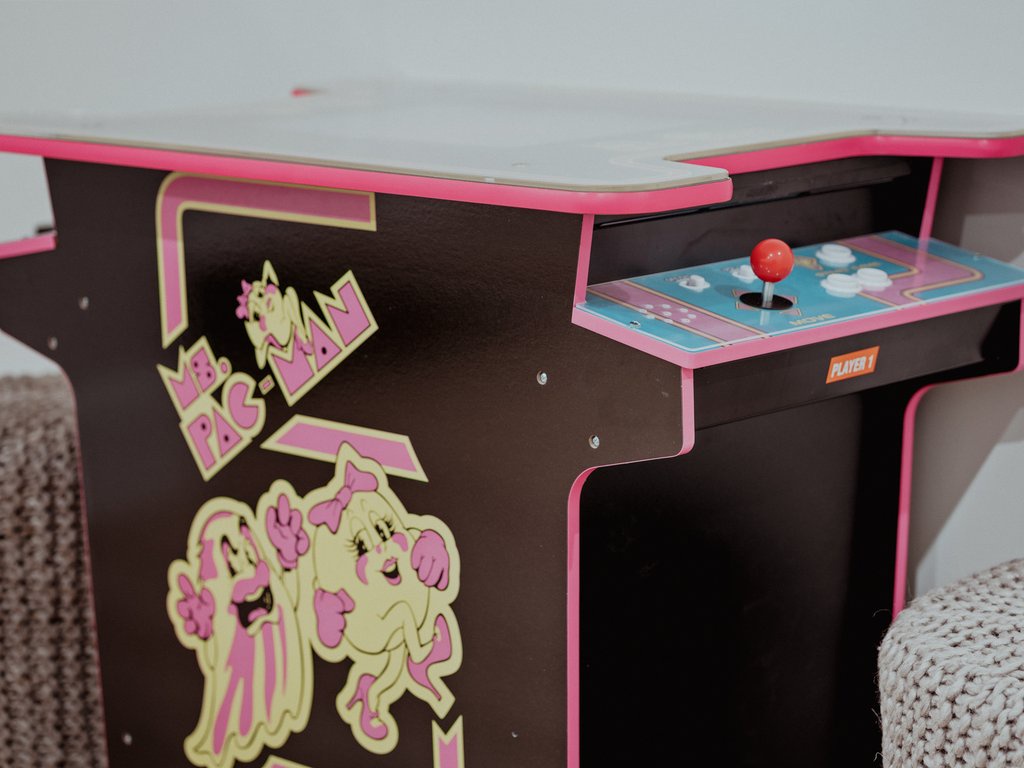 Pac Man Table in Game/Bunk Room