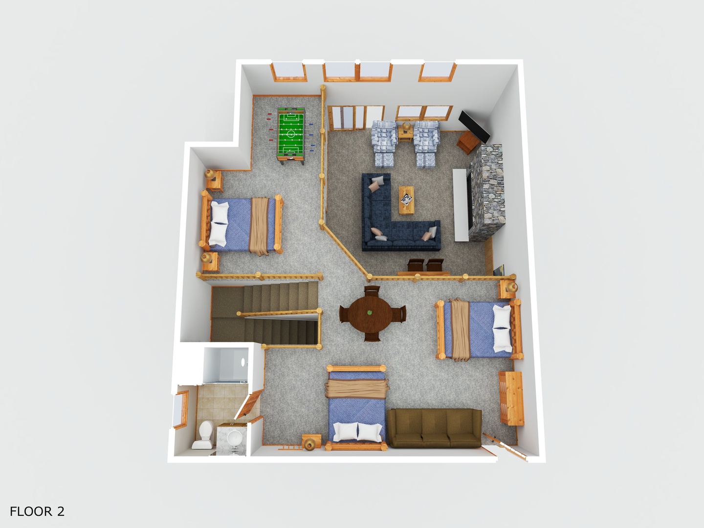 Upper Level Floor-plan