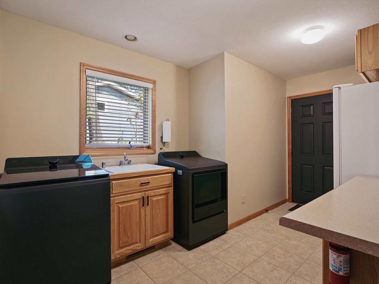 Main level laundry.