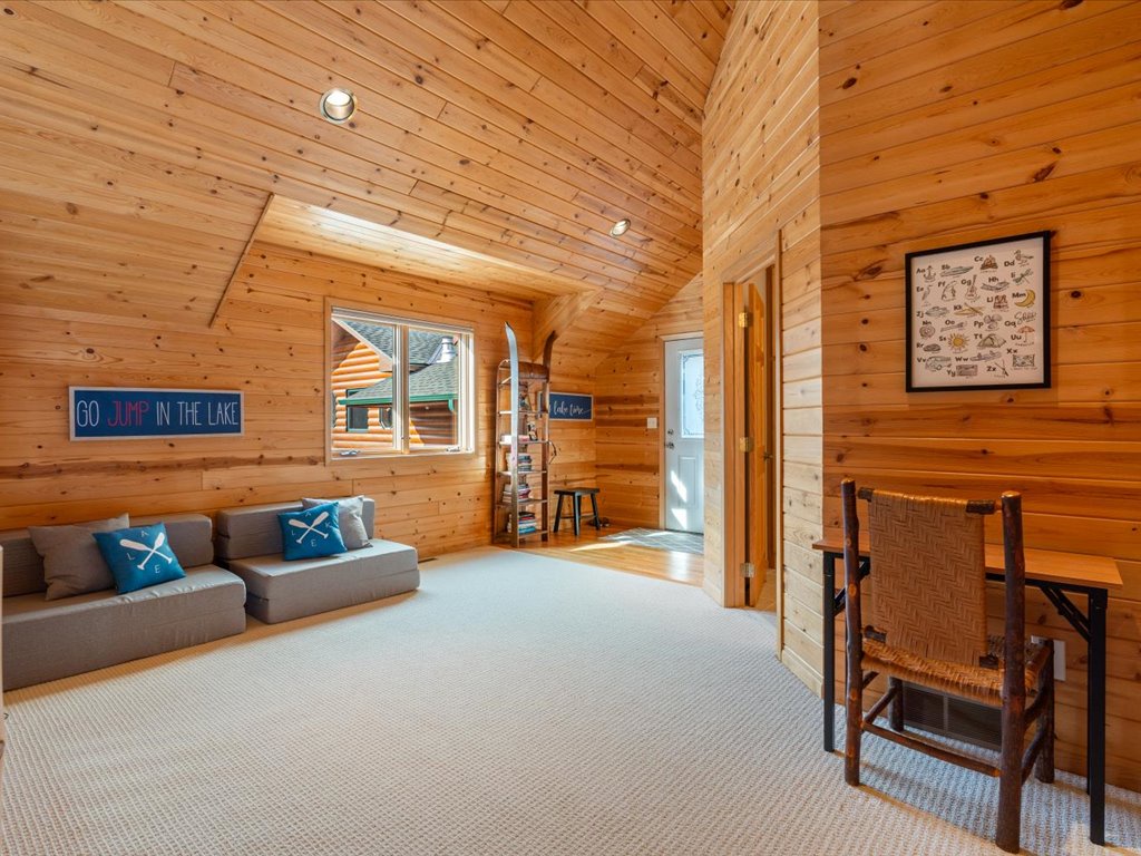 Upper Level Common Space Games and Twin Convertible chairs