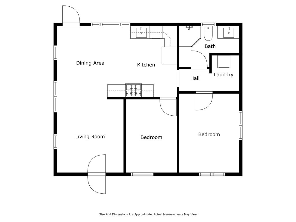 Guest cottage floorplan