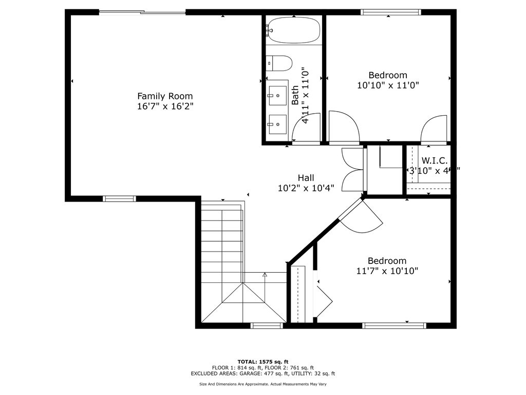 Upper Level Floor Plan