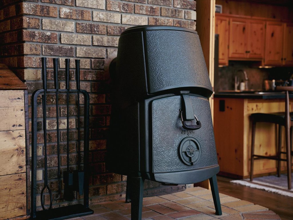 Wood Stove in Living Room