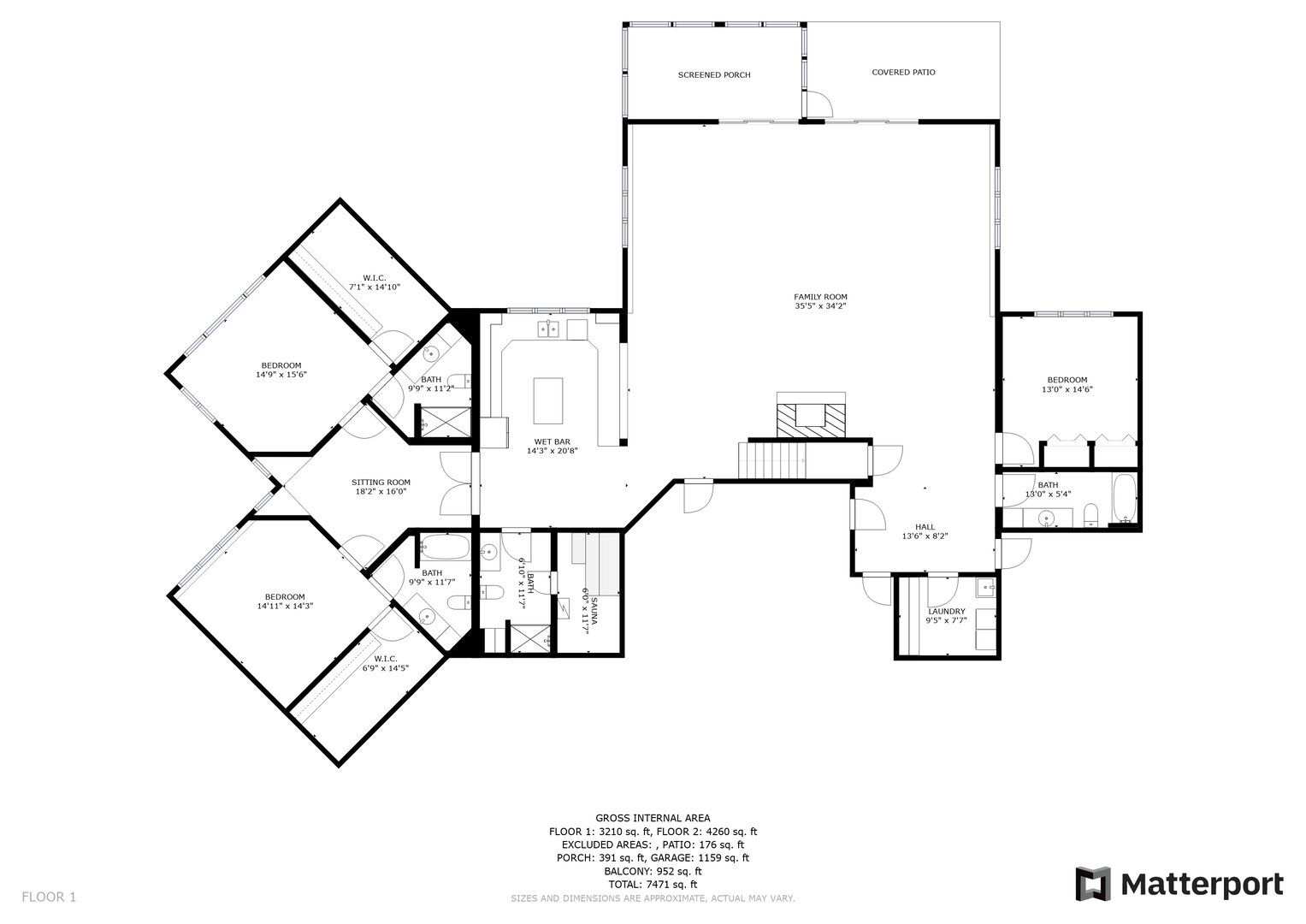 Lower level floorplan