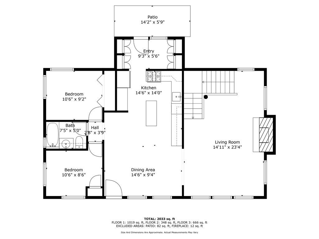 Main cabin floorplan