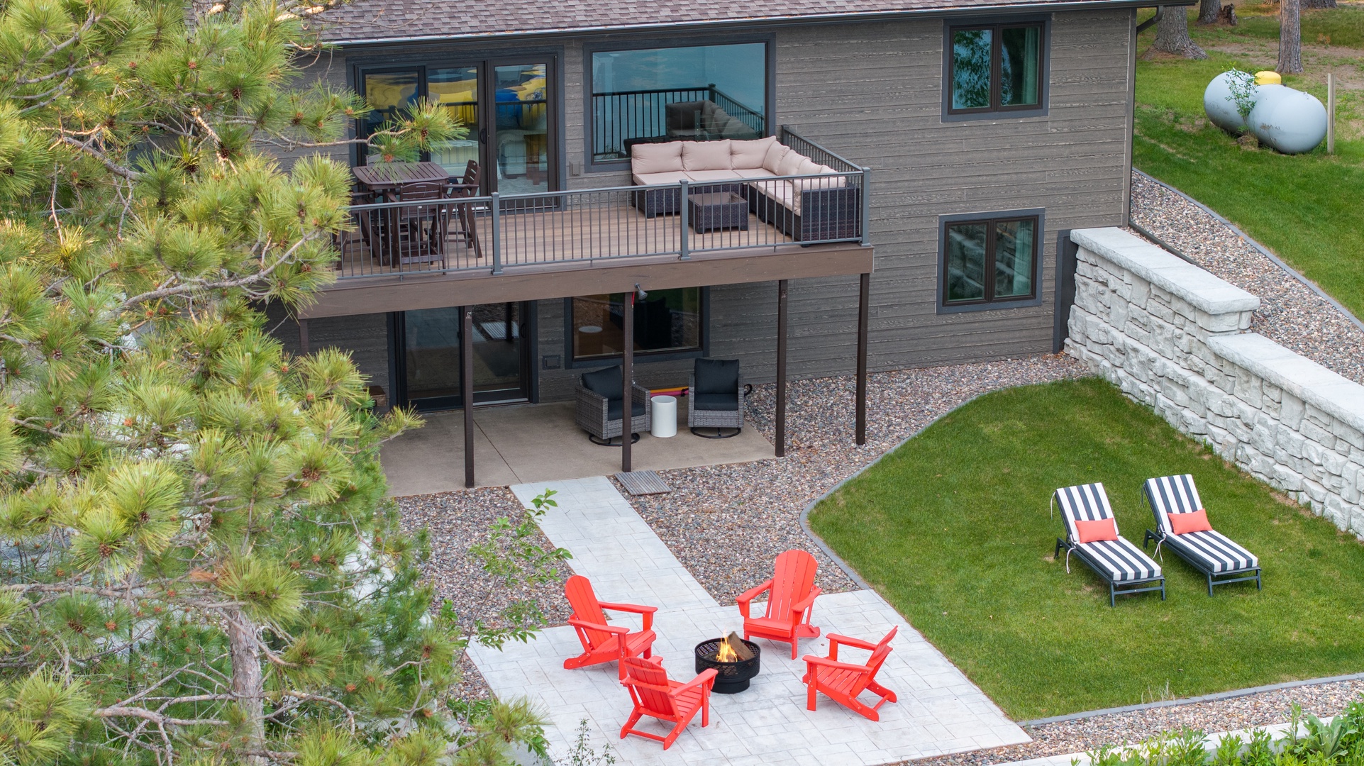 Ariel View of Backyard
