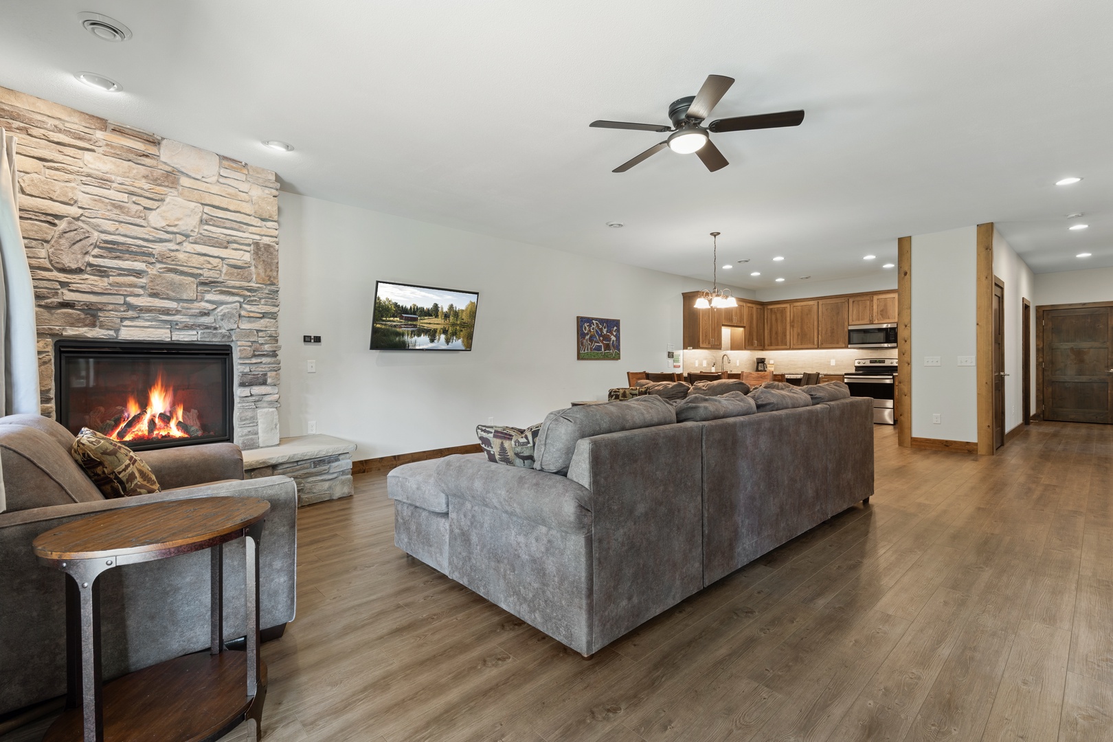 Living Room with Fireplace
