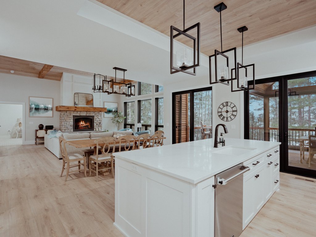 Open Floor Plan Kitchen- Dining- Living Room