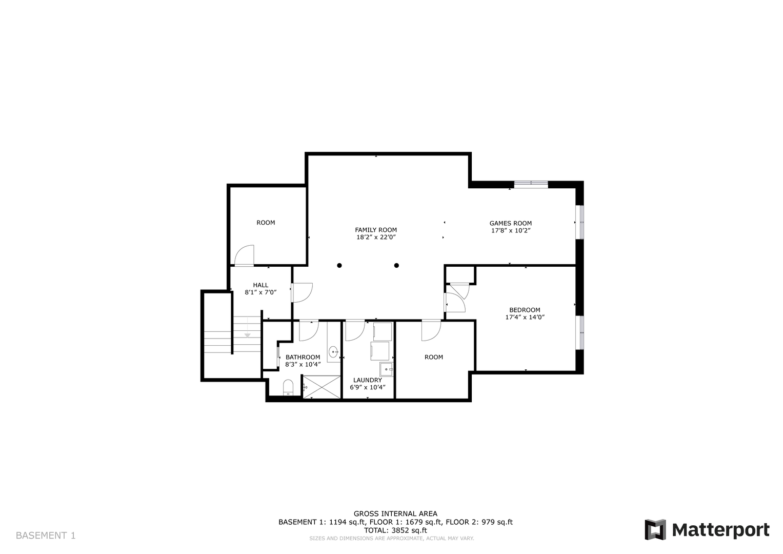 Lower level floorplan