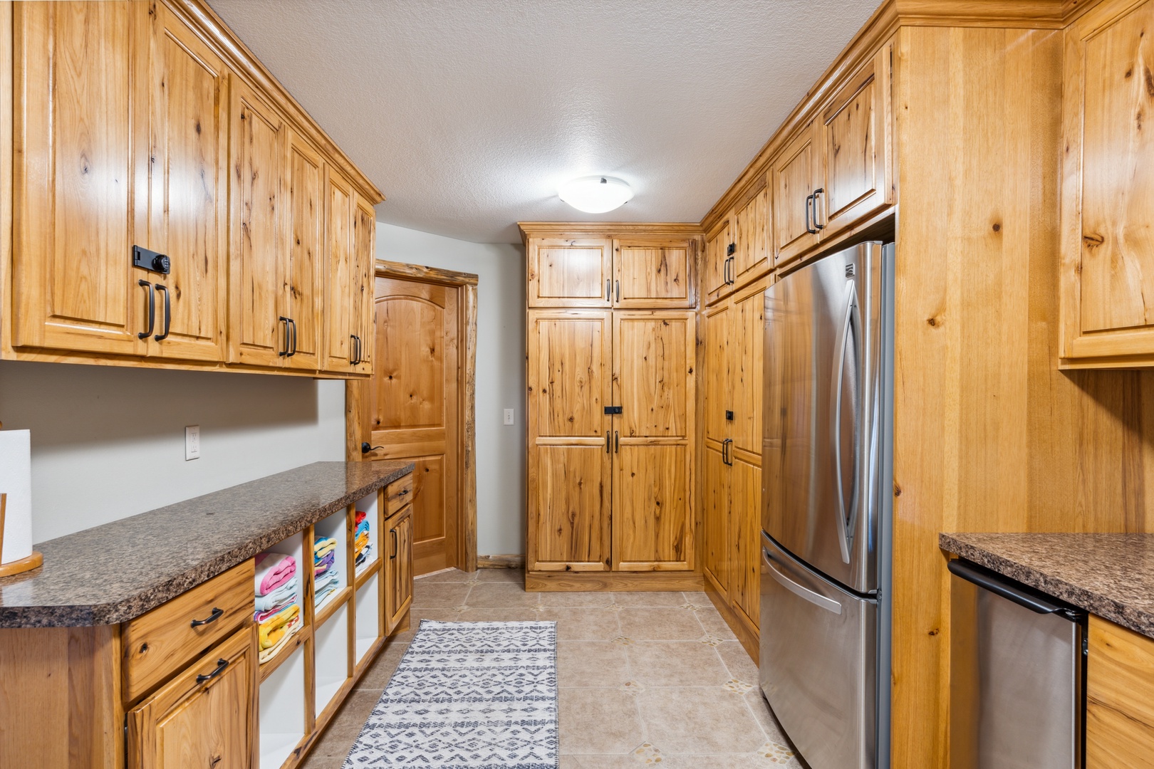 Mud Room in Lower Level + Full Fridge