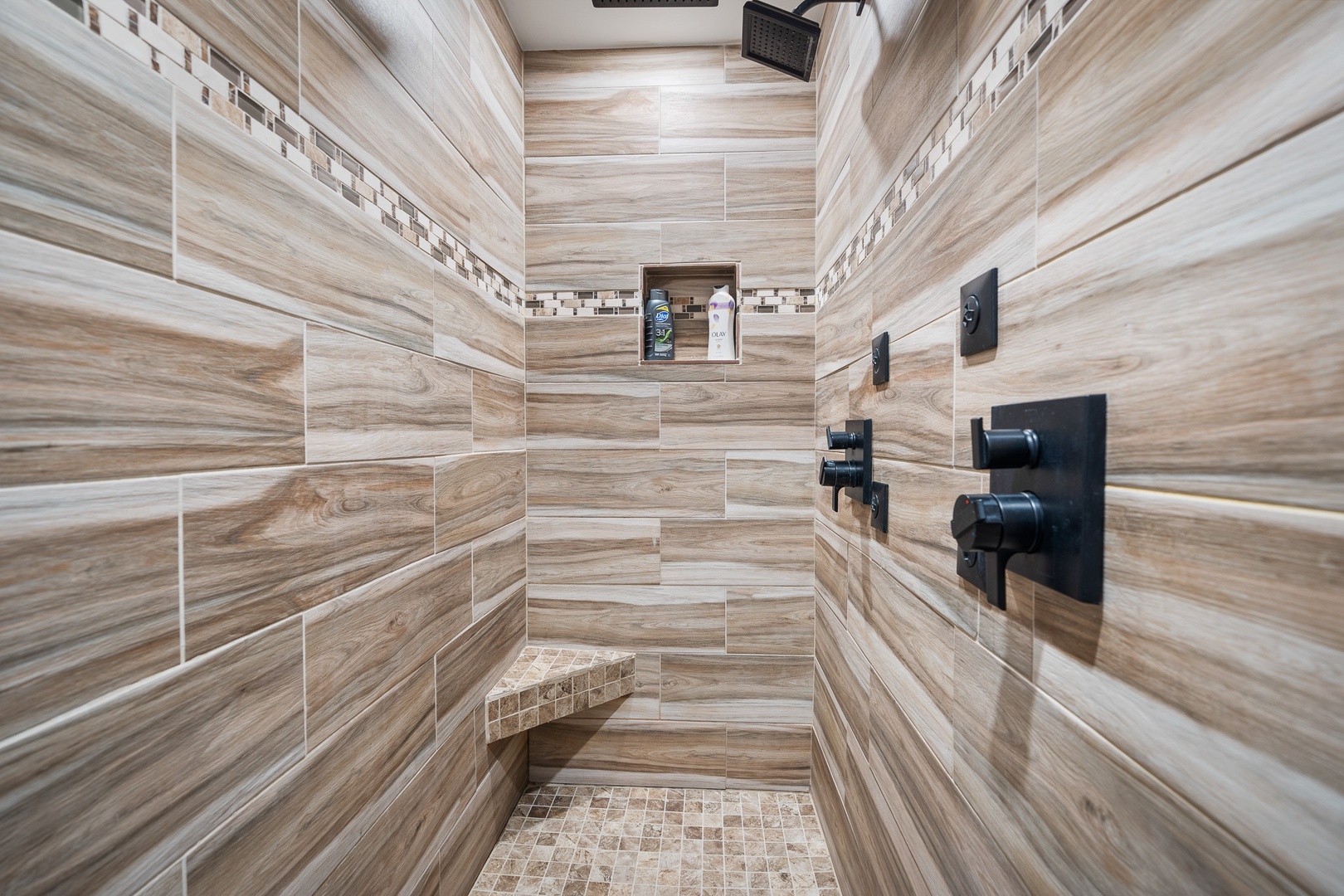 Upper Level Bath Rain Shower Heads