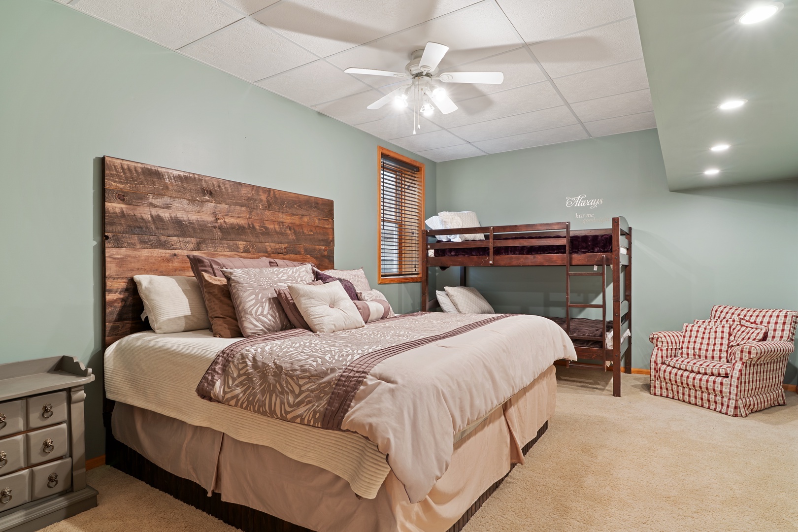 Lower Level King with child only Bunks