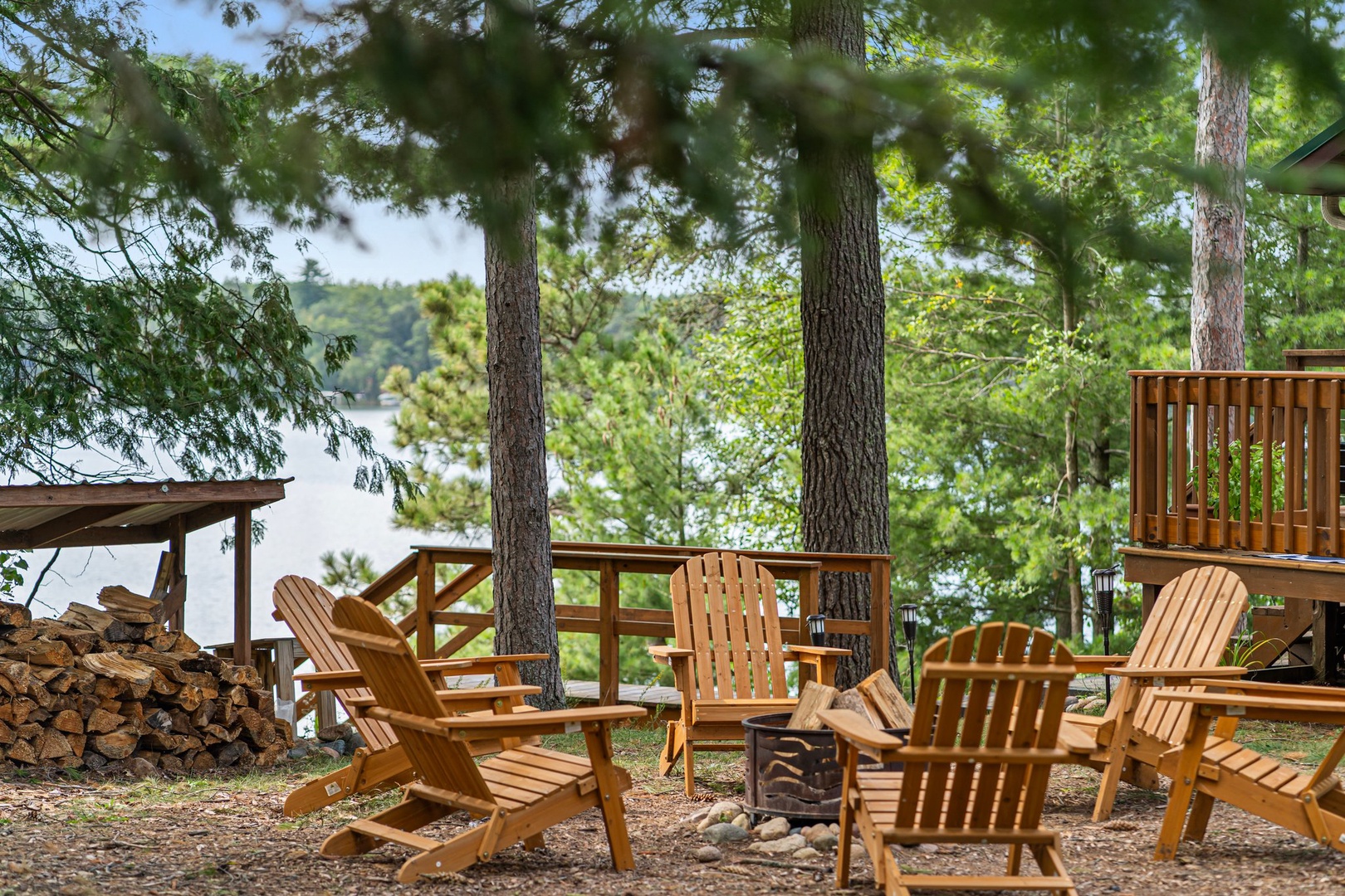 Amazing firepit and chairs to tell stories and create memories