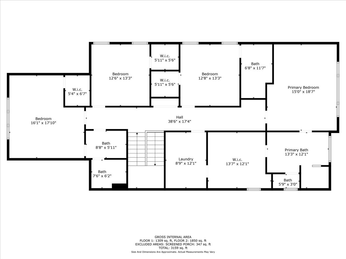 upper level floor plan