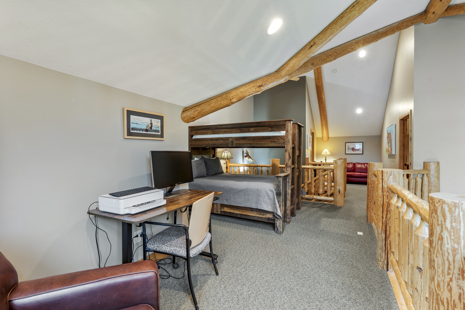 Loft Bunk and Work Space