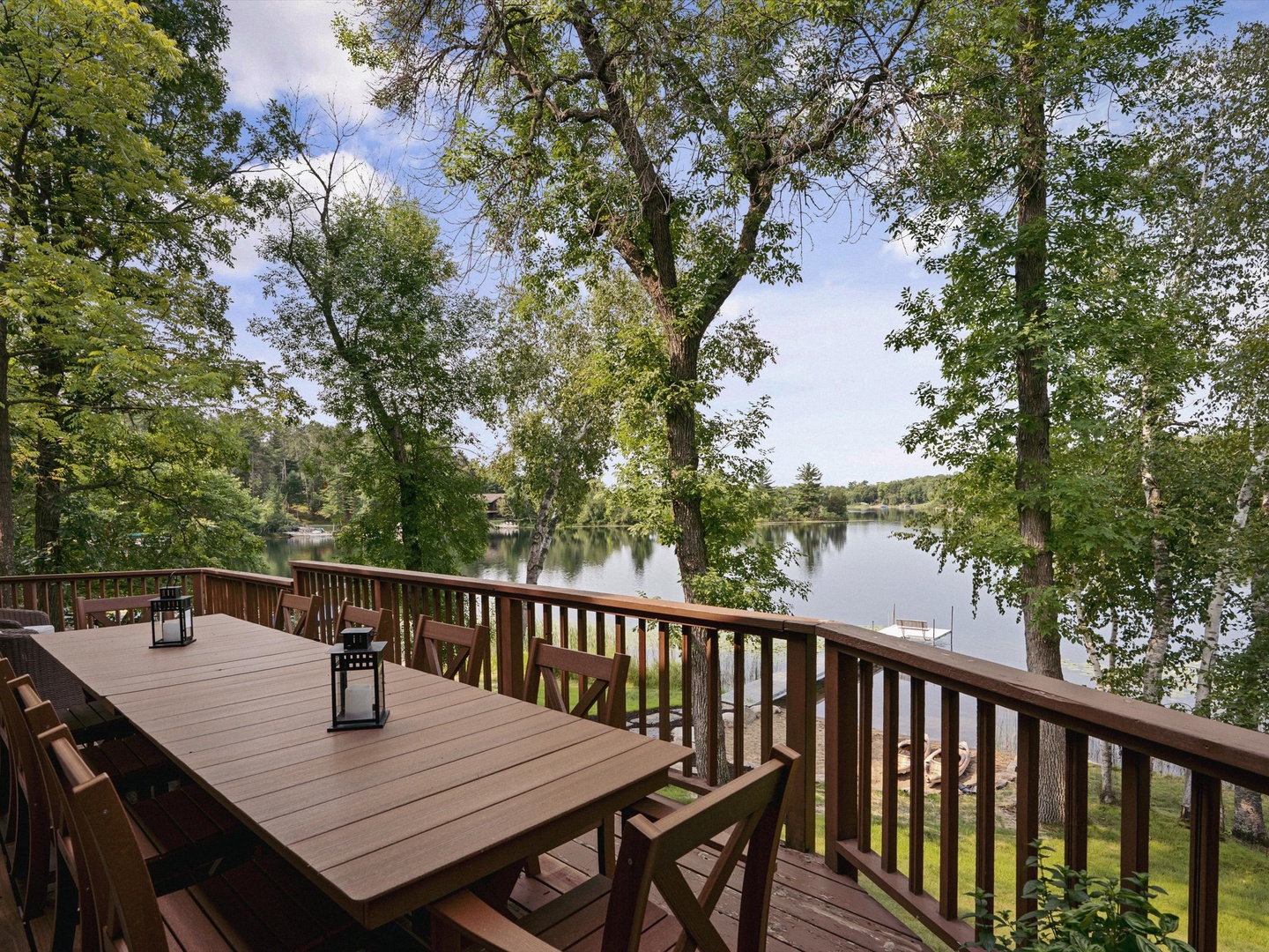 View of Benzik Bay from the deck.
