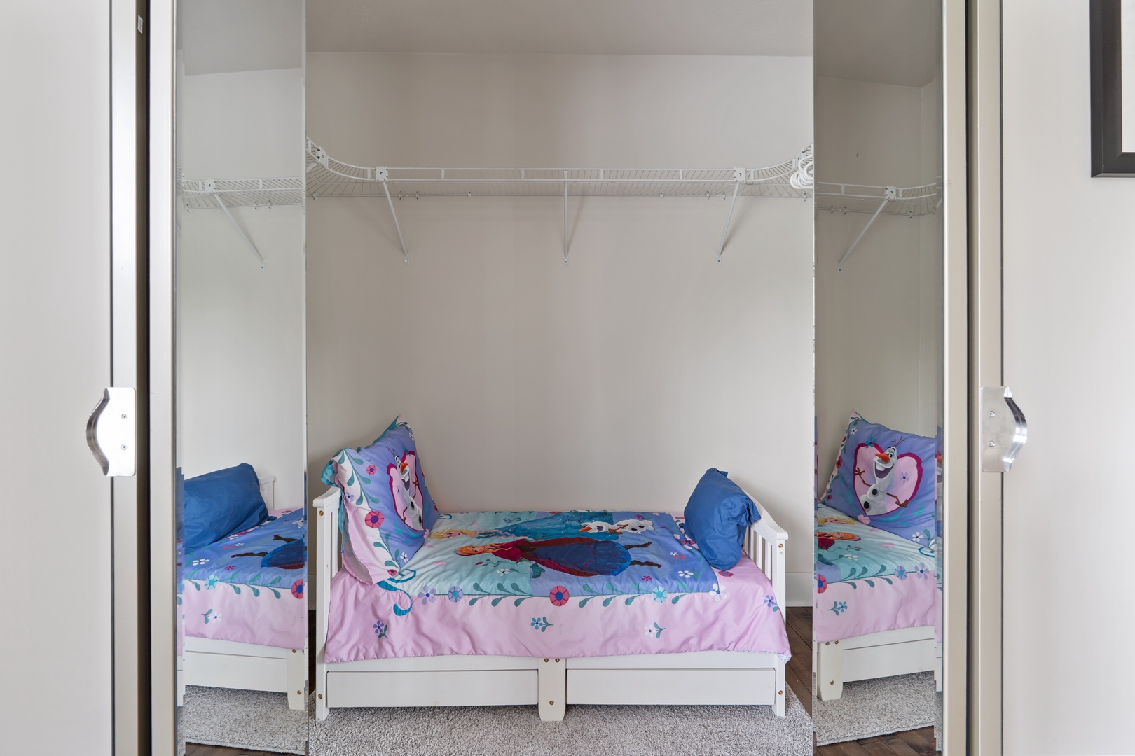 Toddler Bed in Closet