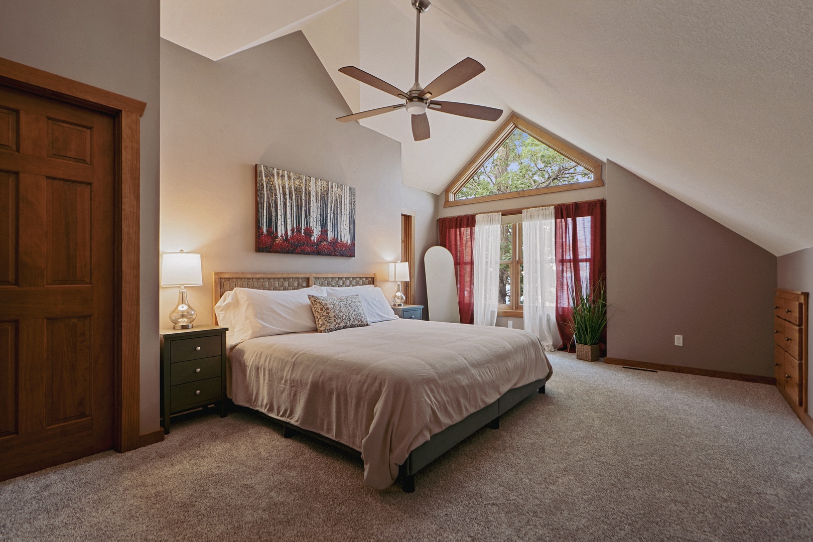 Upper level primary bedroom.