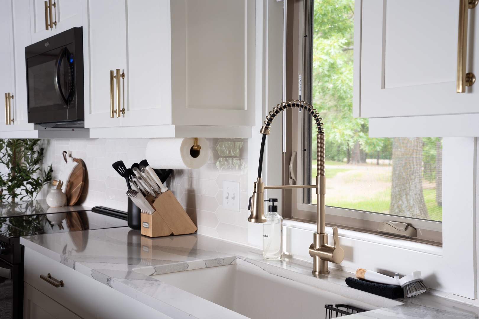 Gold Accented Kitchen