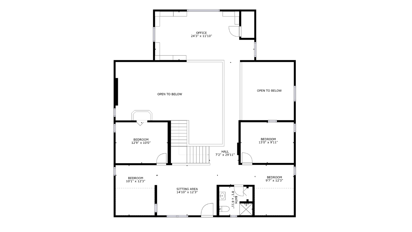 Floor plan upper level