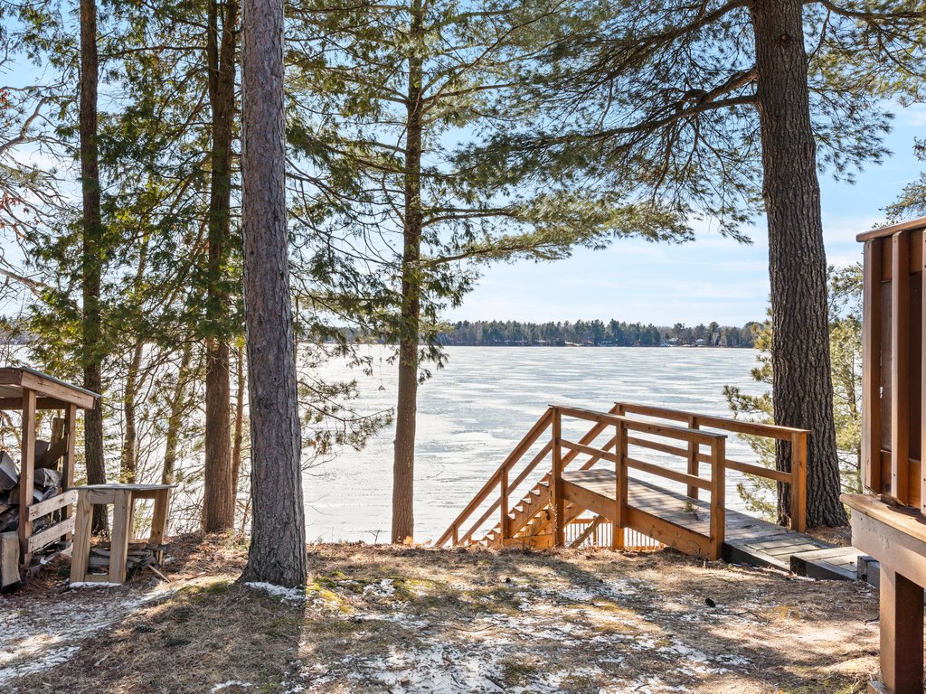 Steps leading down to the dock area