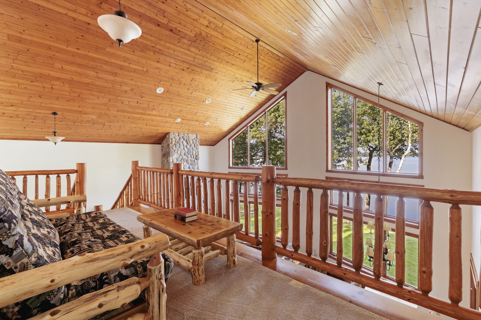 Upper Level Loft with Sofa Bed