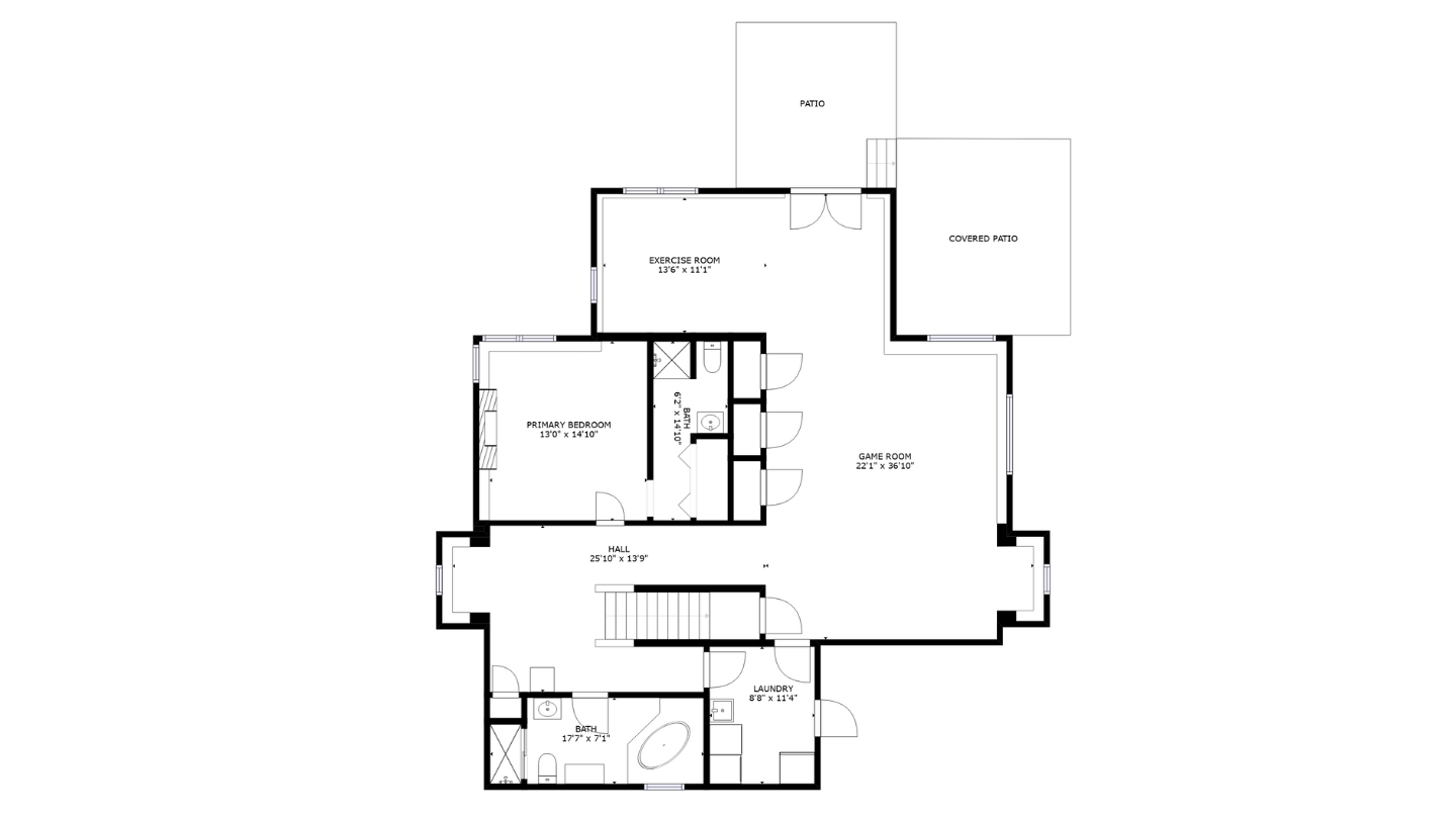 Floor plan lower level