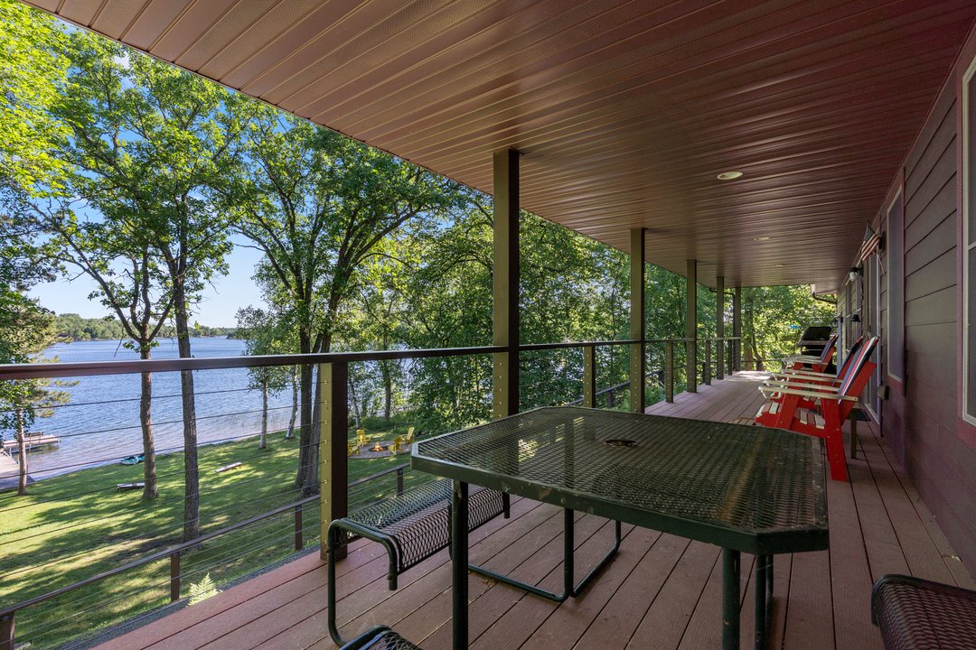 Relax on our covered deck overlooking  Lake Ossie, framed by lush trees —your perfect retreat for morning coffee or sunset gatherings.
