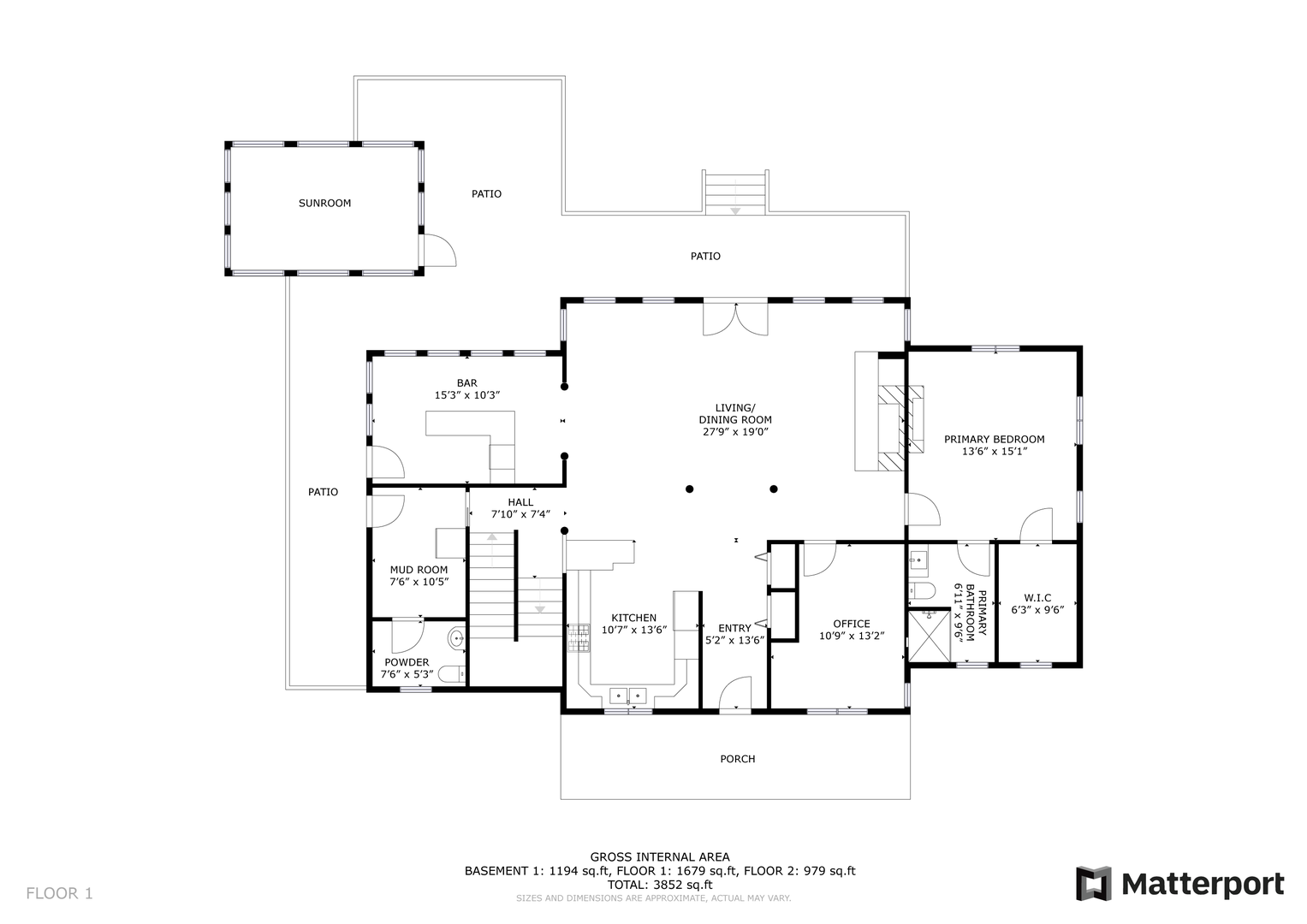 Main floor layout