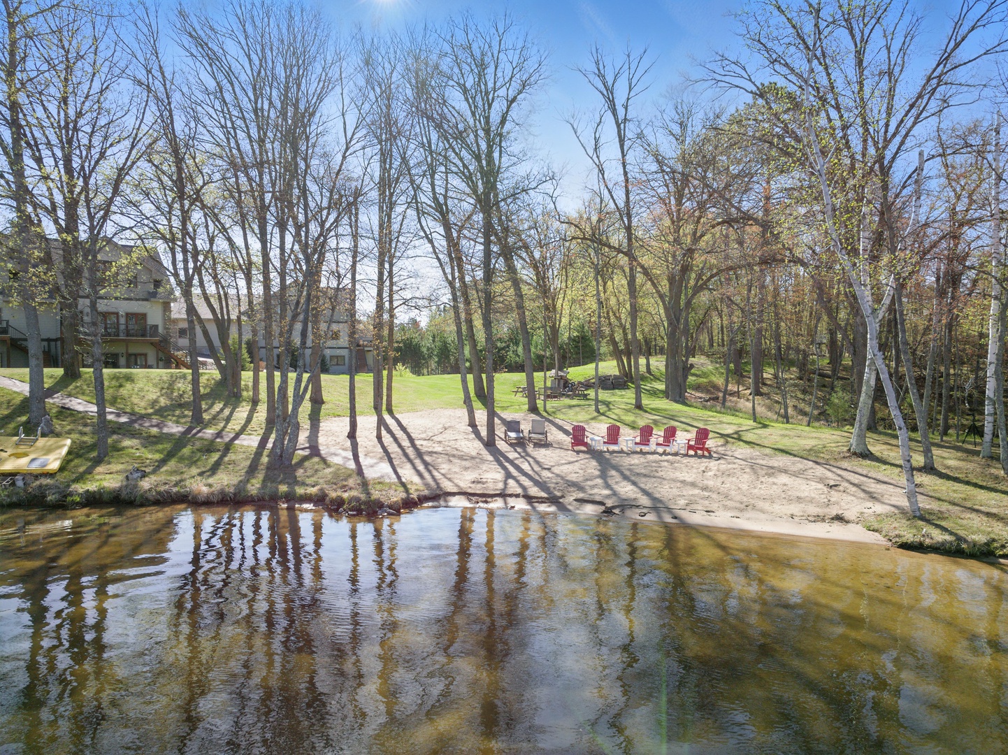 Sandy Beach, Docks, firepits and more