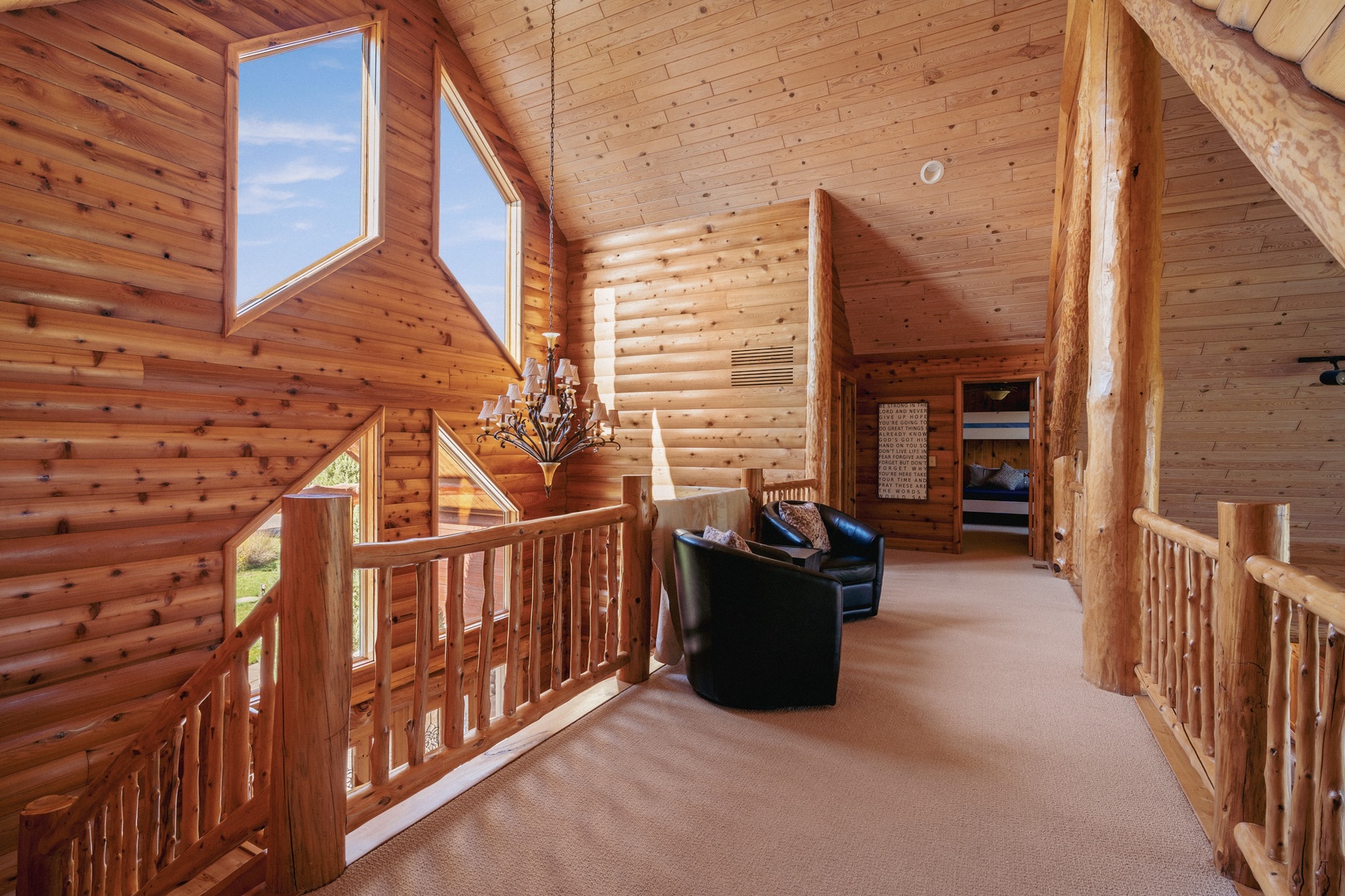 Foyer with Lake View Seating