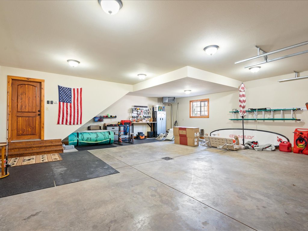 Finished 3 Car Garage