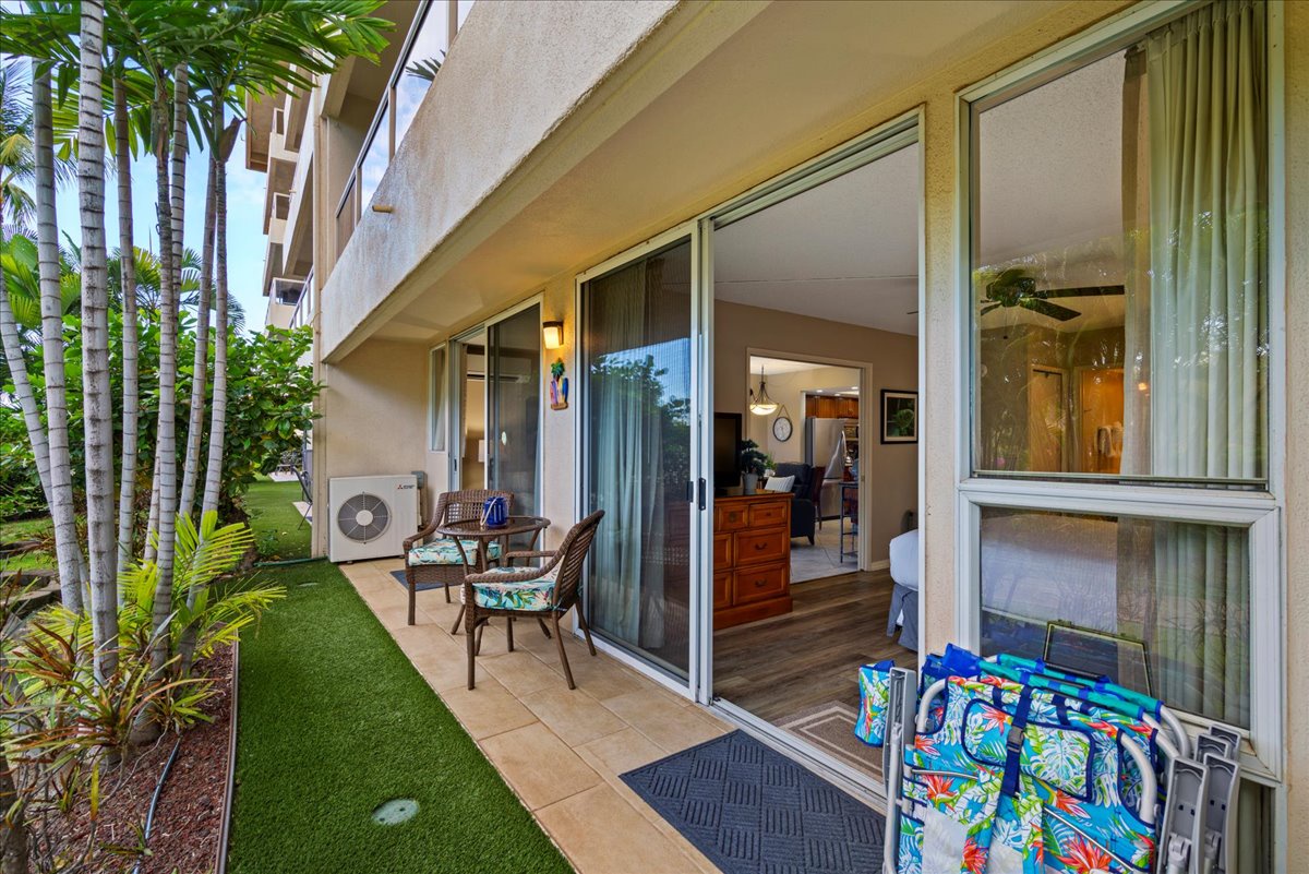 From bedroom to lanai, enjoy morning coffee
