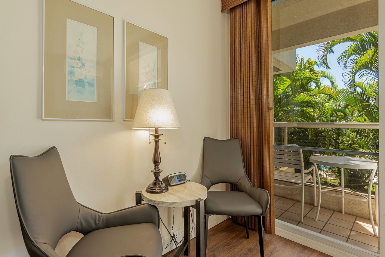 A peaceful spot to read, relax, or plan your Maui adventures