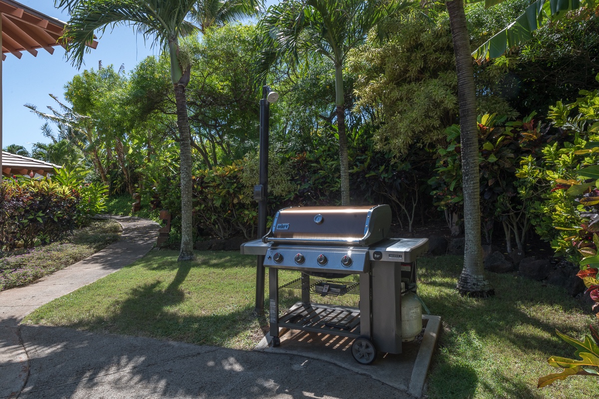 Sunset BBQs surrounded by tropical gardens