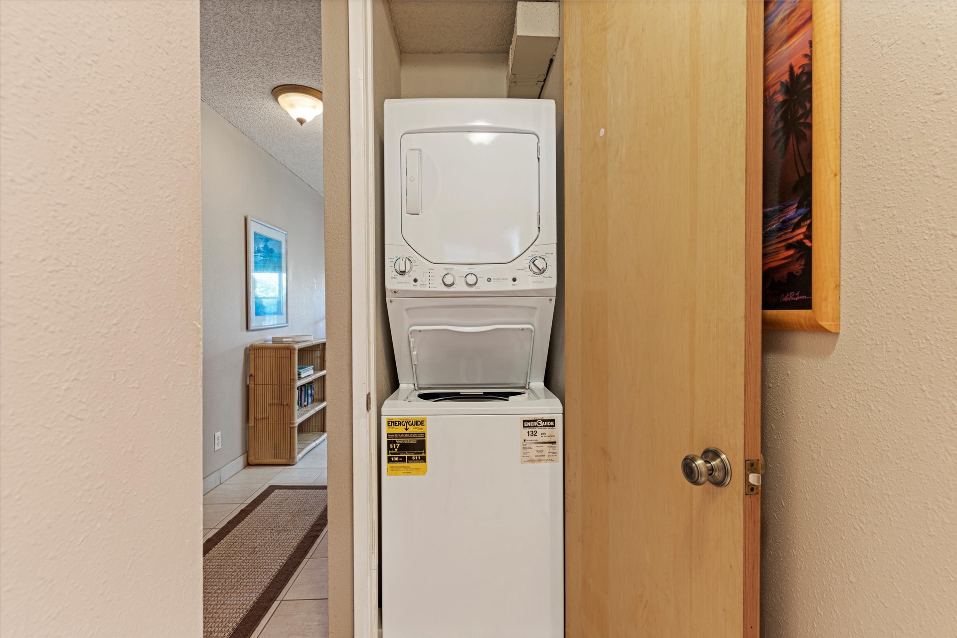 Your own washer and dryer right in your unit—no shared laundry rooms or quarters needed. Enjoy the convenience of doing laundry on your schedule, making longer stays effortless.