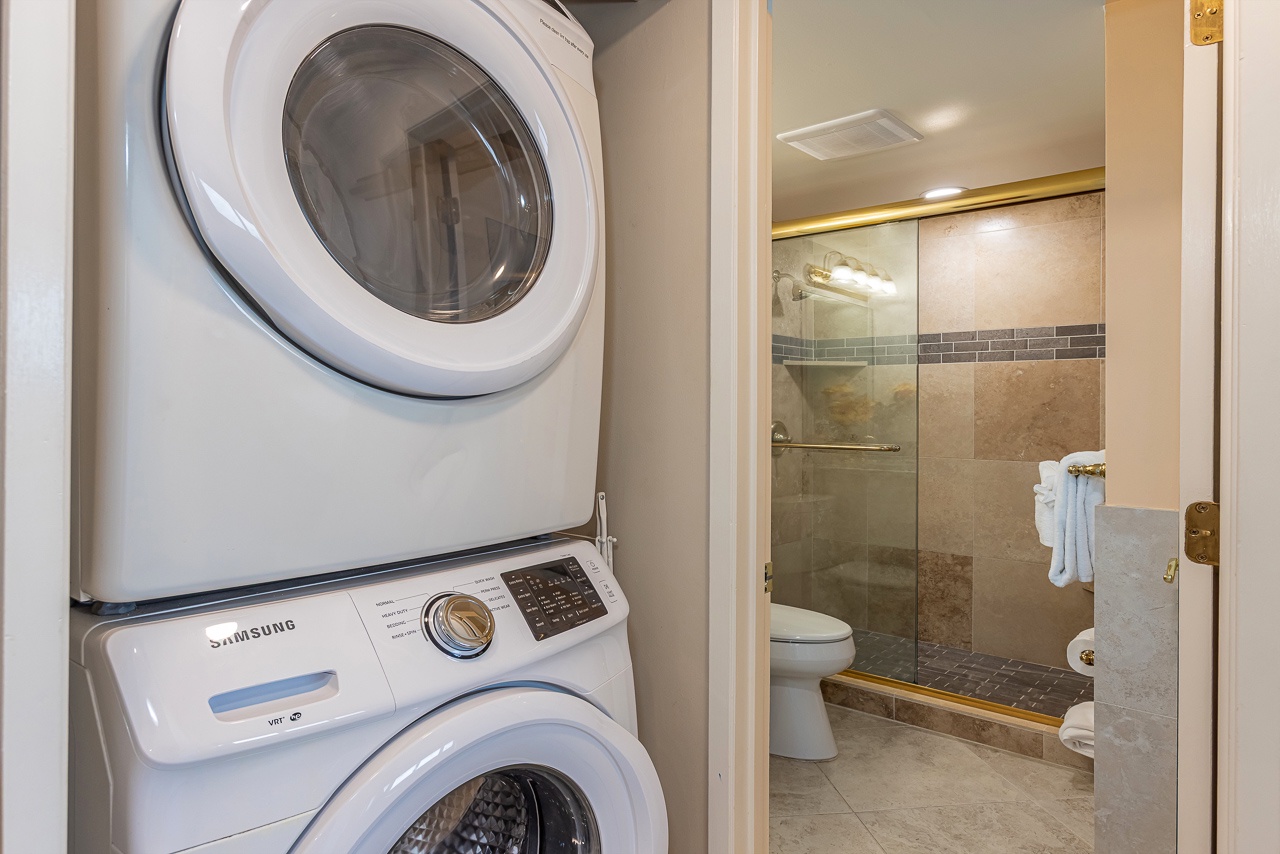 Convenient laundry setup for stress-free Maui stays