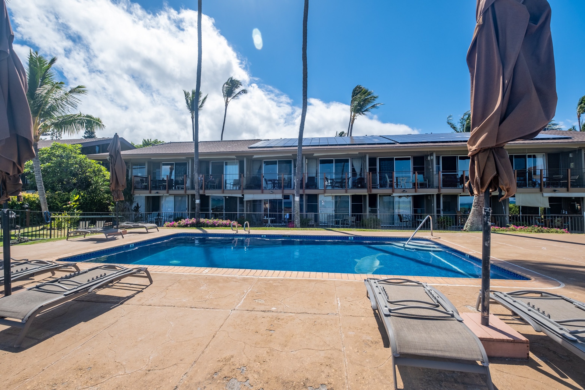 Spend your days soaking up the sun with convenient pool access located directly in front of the unit.