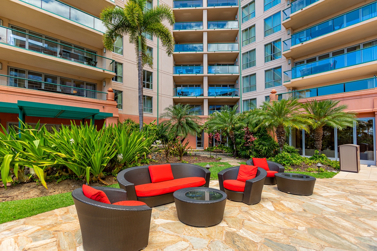 A welcoming outdoor space to relax during your stay.